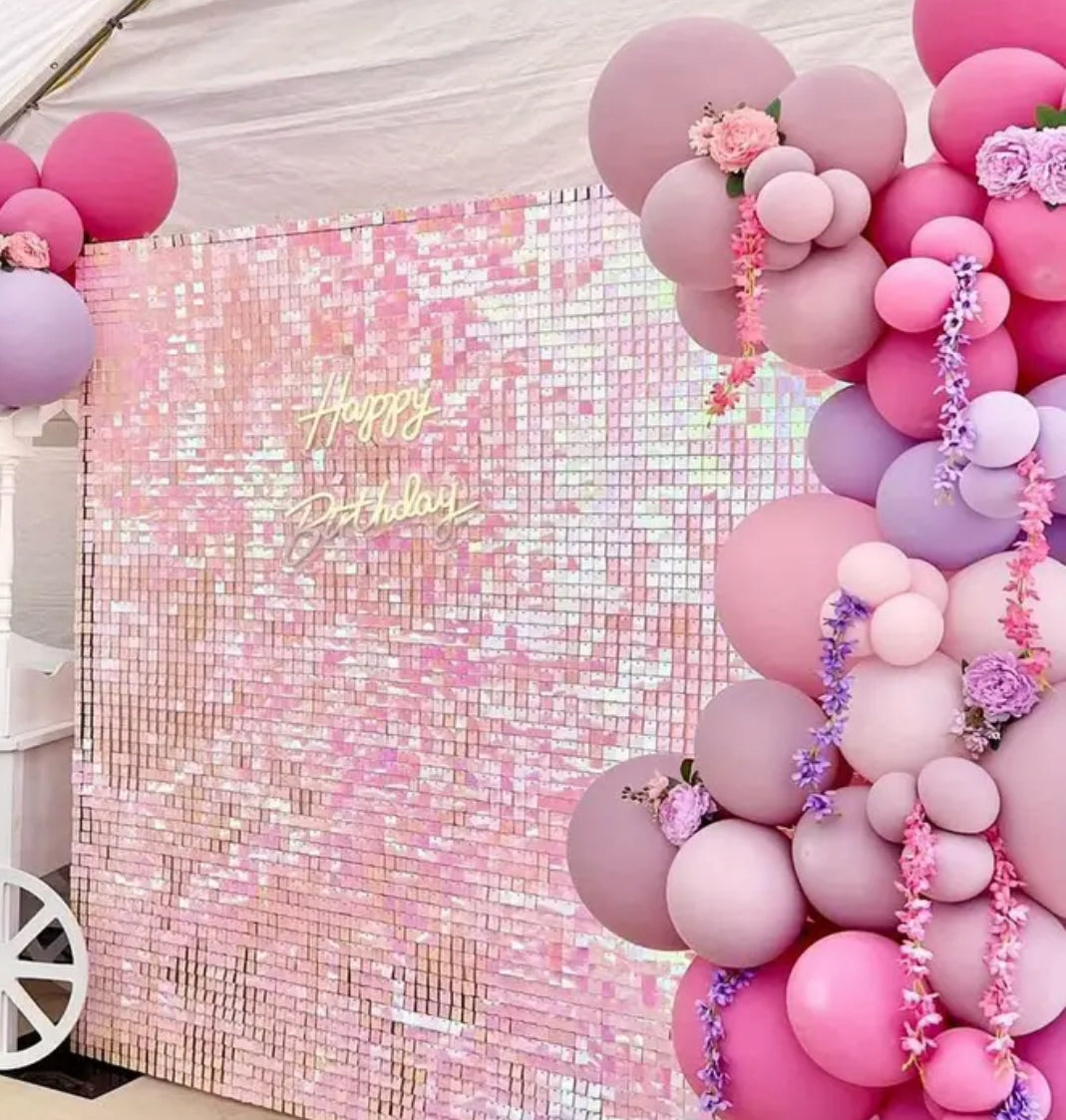 Shimmer Wall with Heavy Duty Backdrop Stand RENTAL