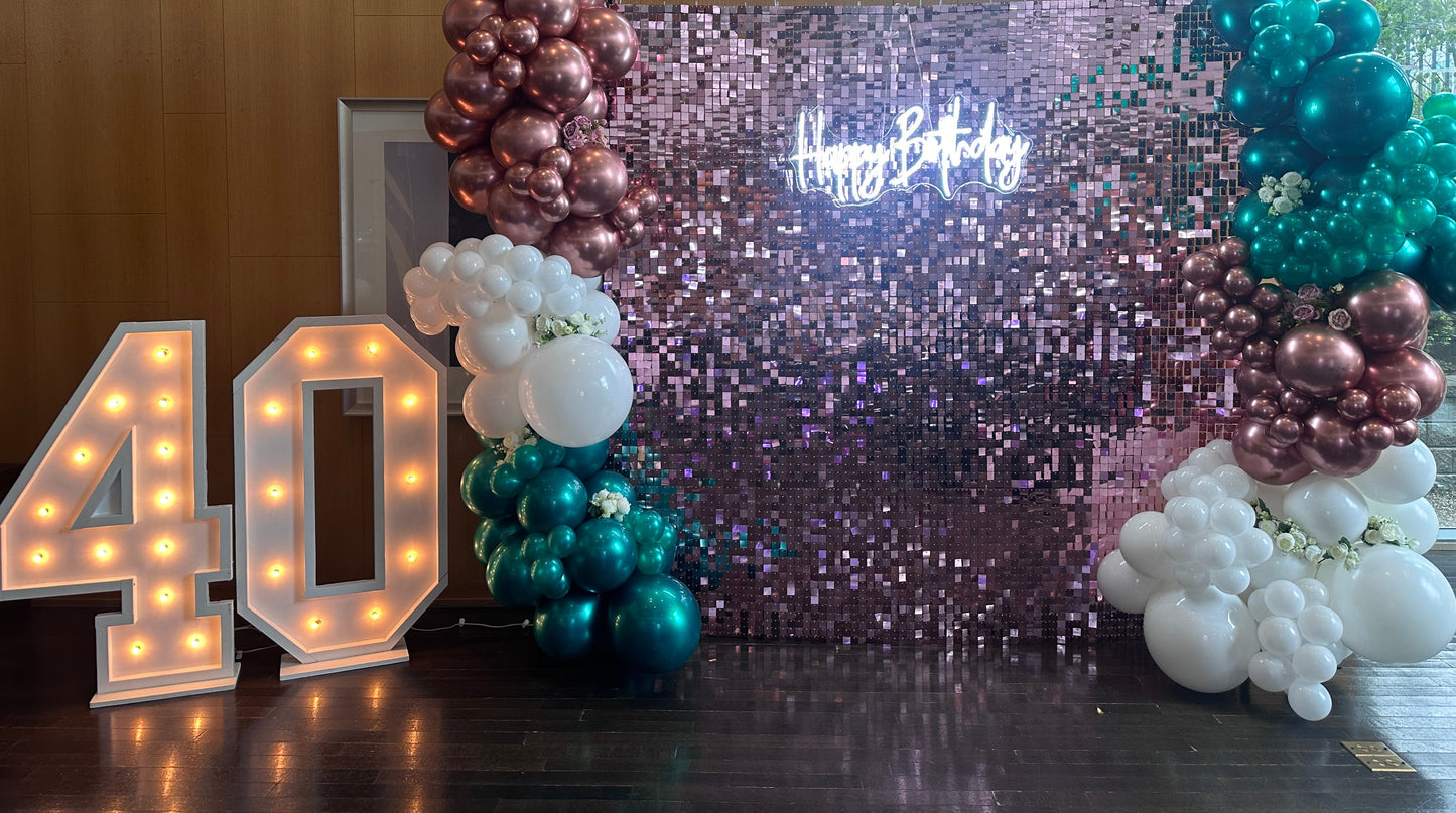 Shimmer Wall Party Rental Package