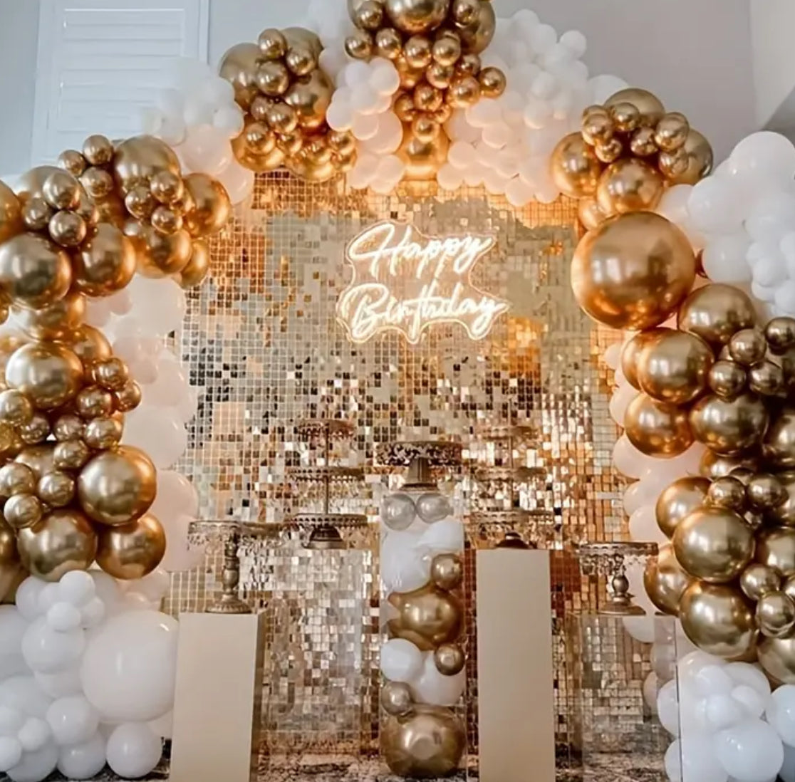 Shimmer Wall with Heavy Duty Backdrop Stand RENTAL