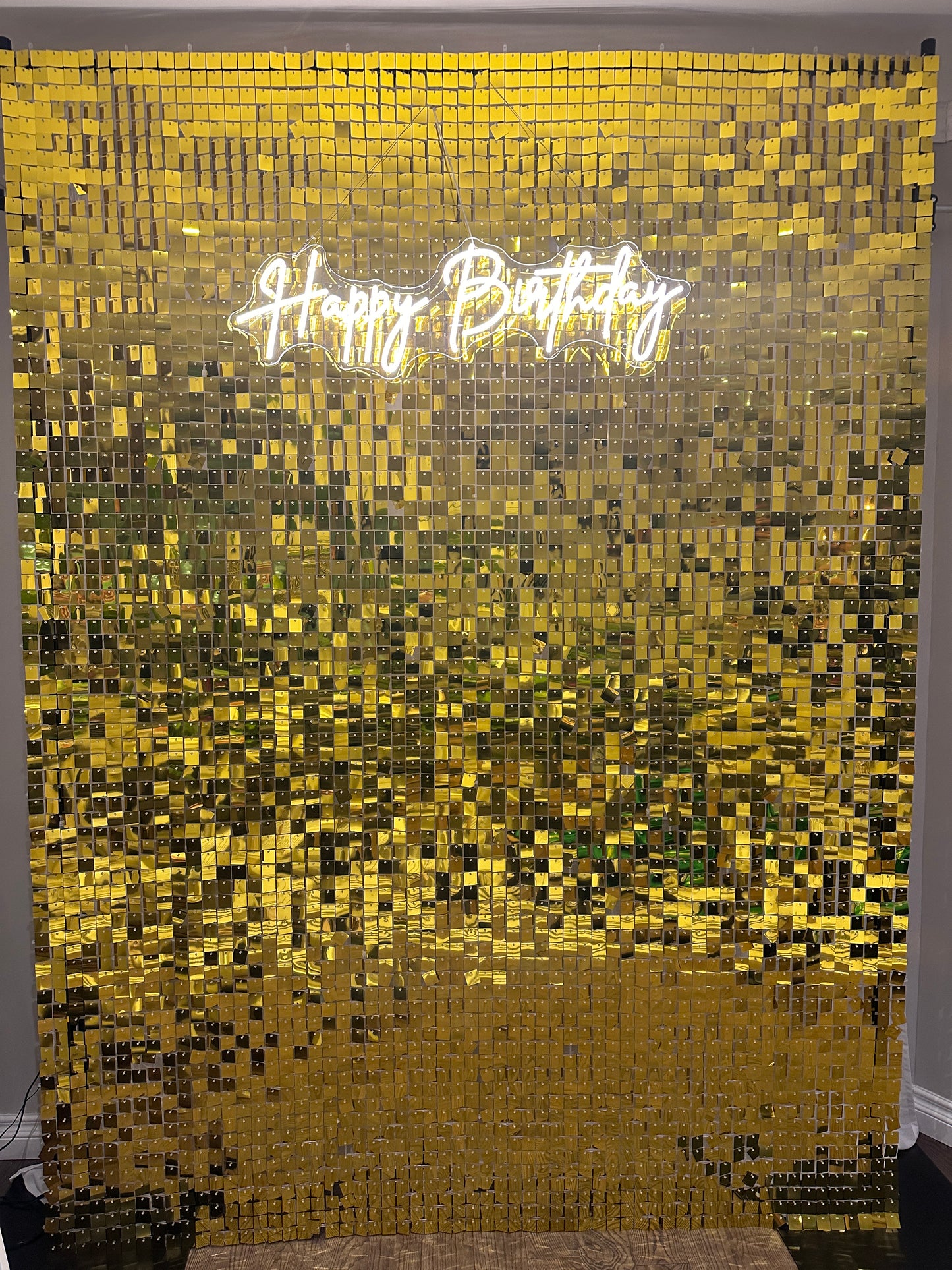 Shimmer Wall with Heavy Duty Backdrop Stand RENTAL
