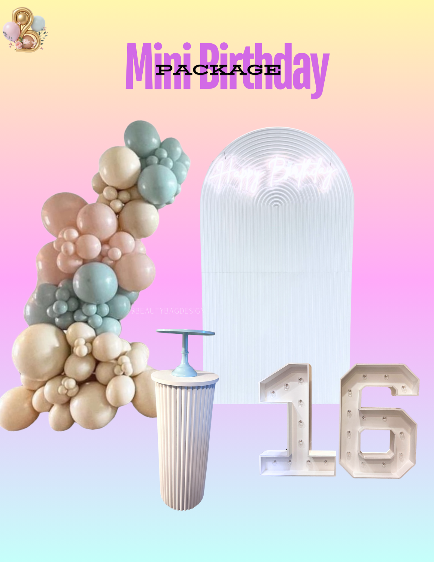 Mini Birthday Rental Package