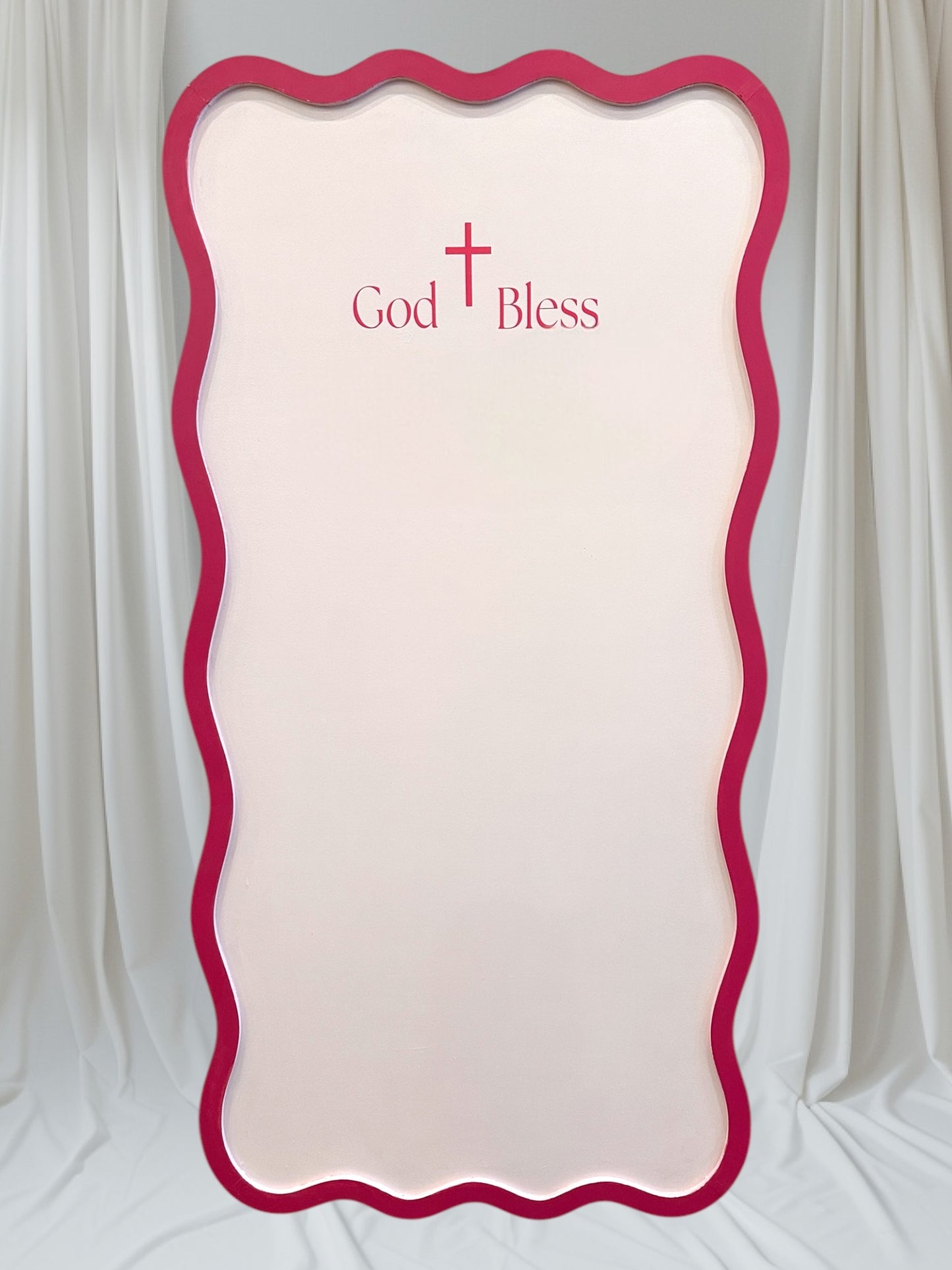 Wavy Backdrop RENTAL - 3'x6' - Custom Painted (most colours available)