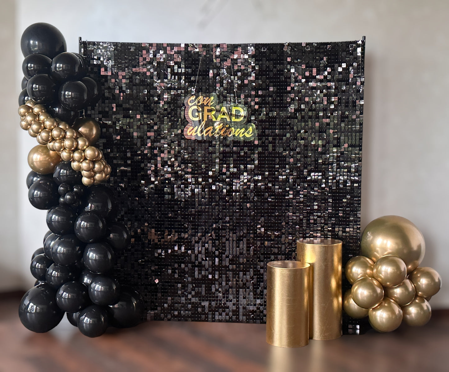 Shimmer Wall with Heavy Duty Backdrop Stand RENTAL