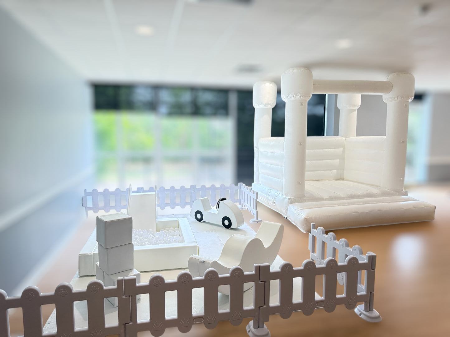 Small Kids Soft Play Ball Pit Mini Blanc Package Rental (ages 1-4)