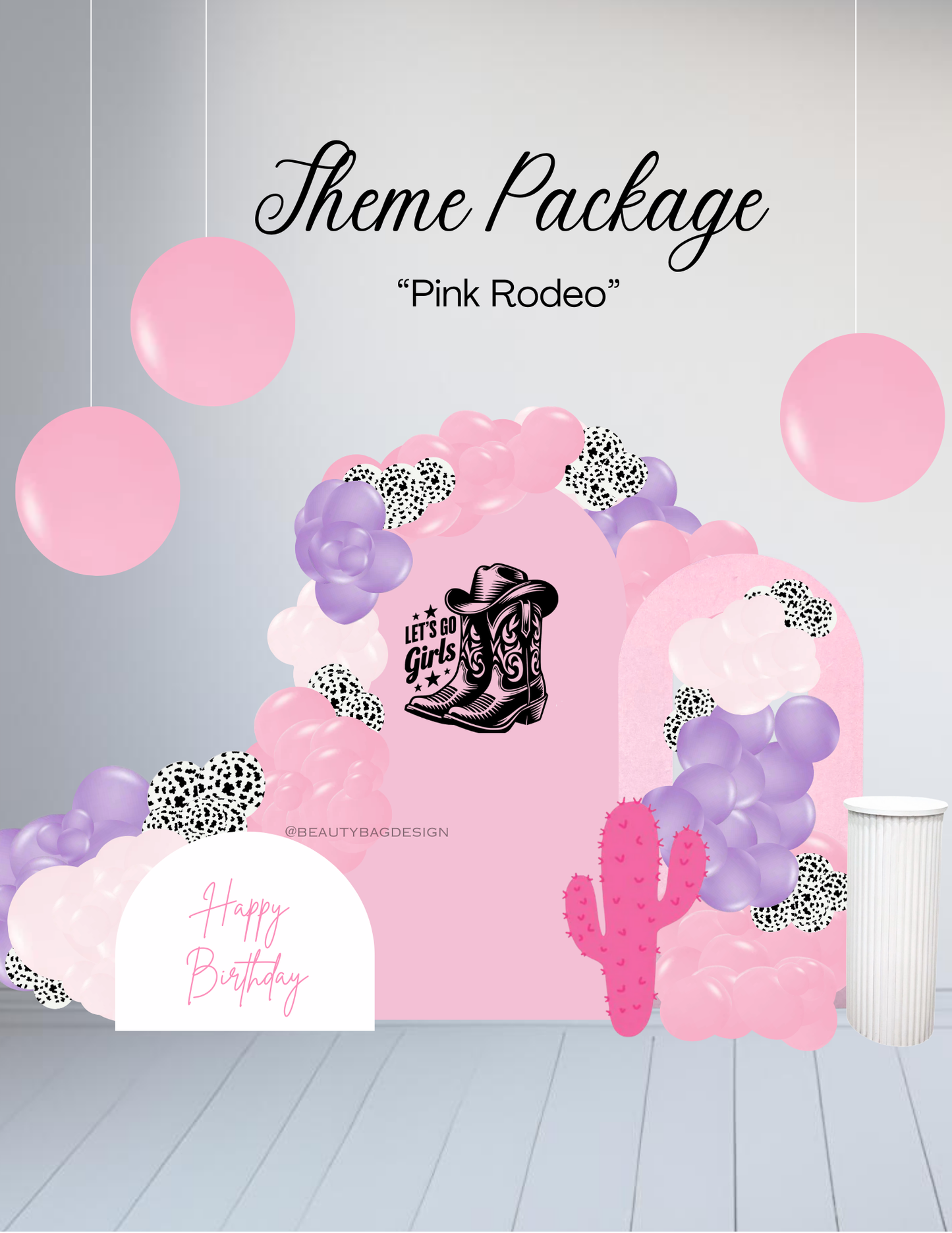 "Pink Rodeo" Theme RENTAL Package
