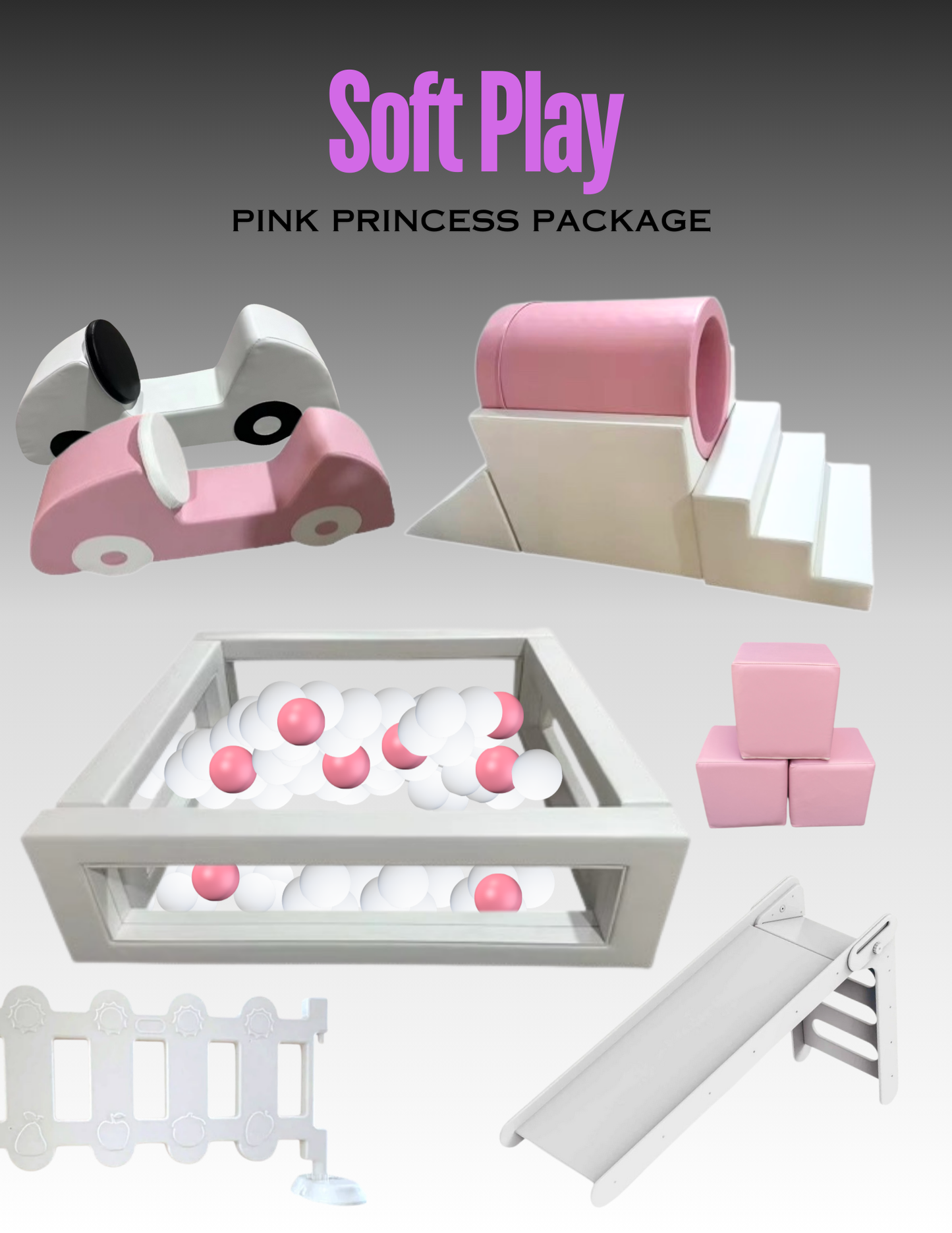 Pink Princess Soft Play Package Rental