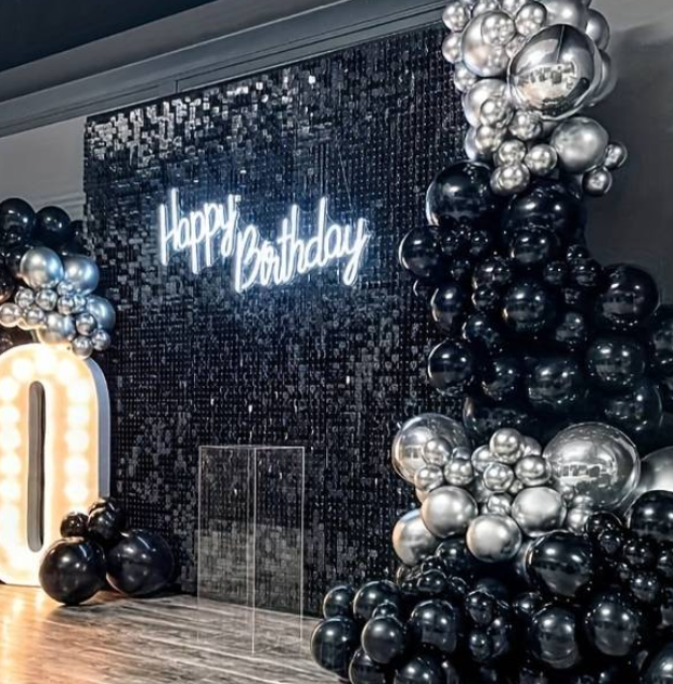 Shimmer Wall with Heavy Duty Backdrop Stand RENTAL