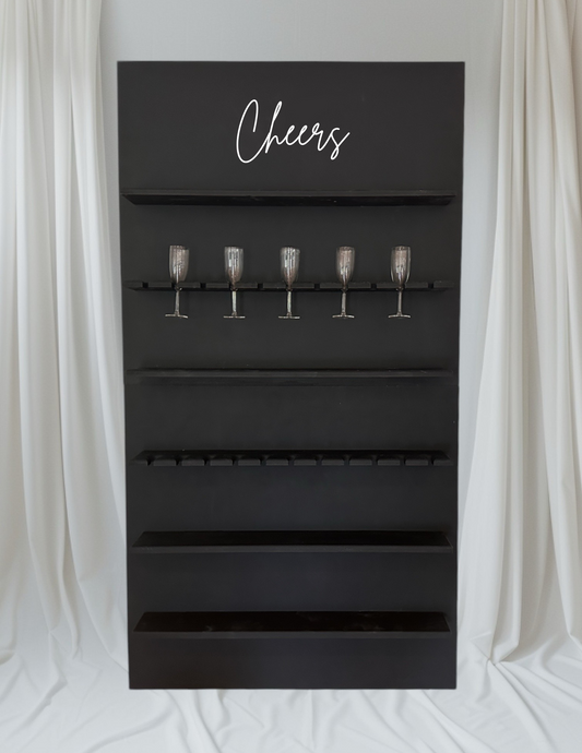 Champagne Wall / Treat Wall RENTAL - Black or Greenery