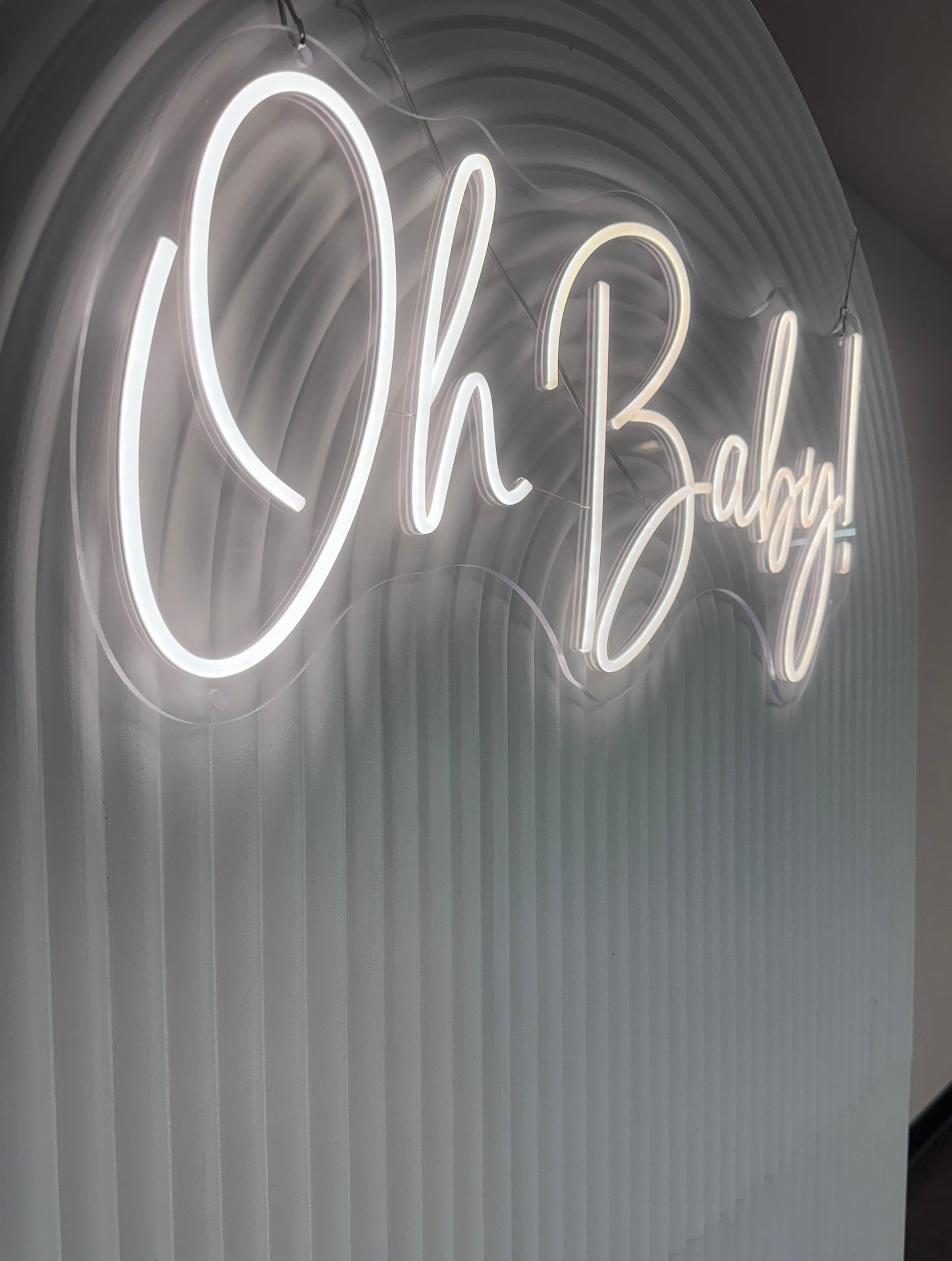 Large "Oh Baby!" Neon Sign RENTAL