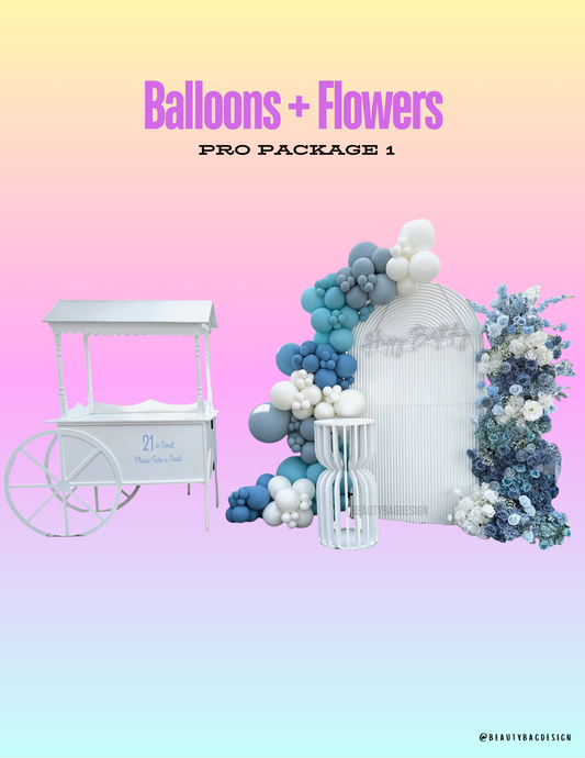 Balloons + Flowers Pro Package 1 Rental