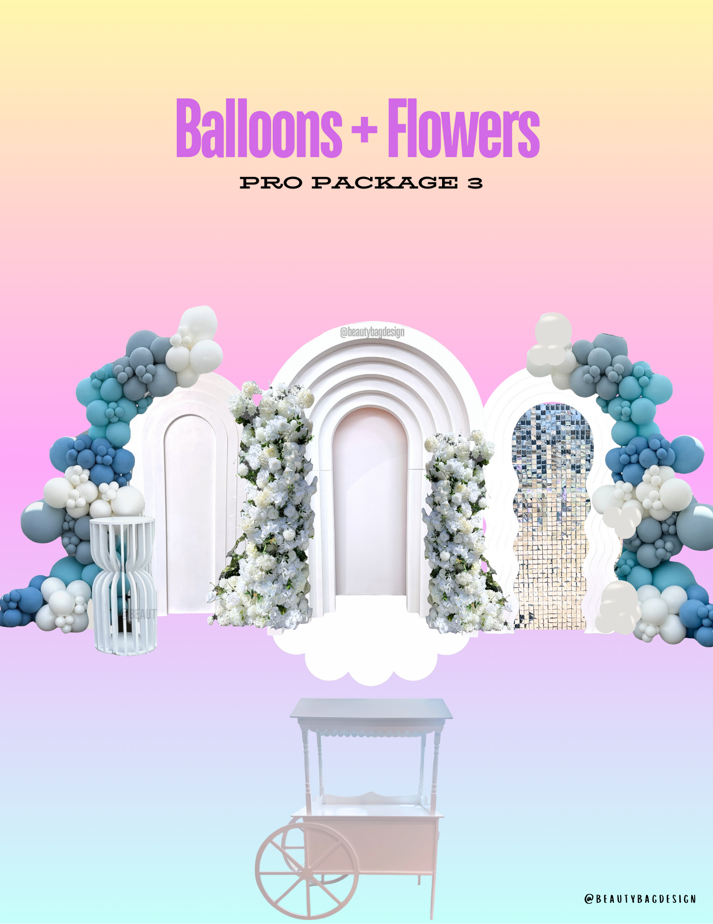 Balloons + Flowers Pro Package 3 Rental
