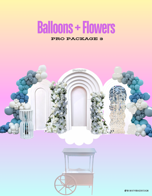 Balloons + Flowers Pro Package 3 Rental