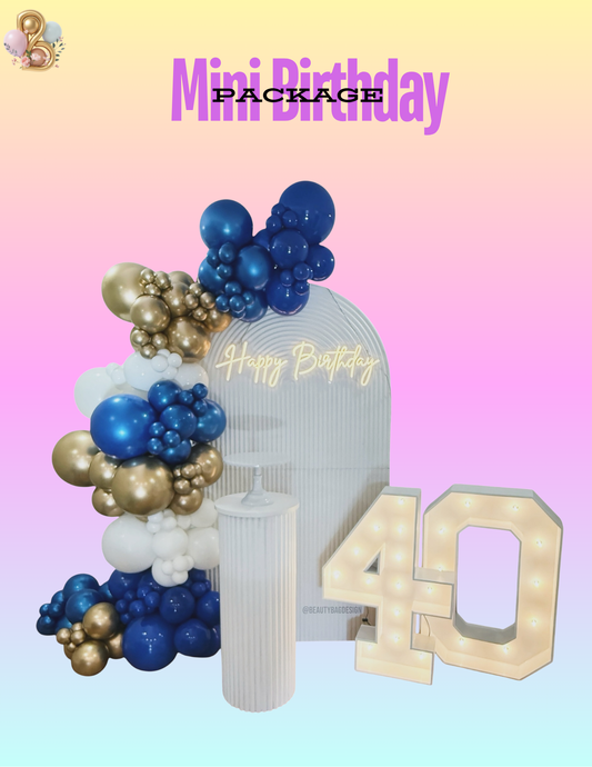 Mini Birthday Rental Package
