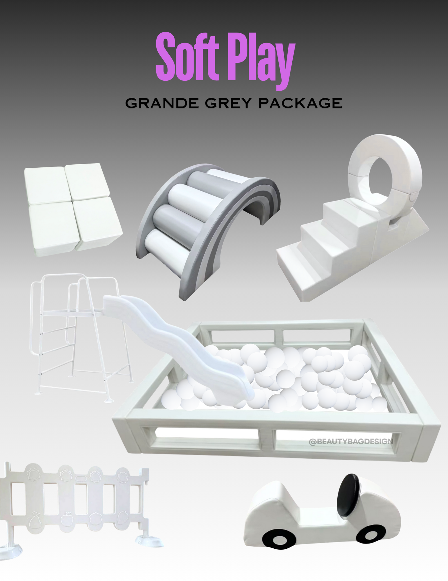 Grande Grey Soft Play Package Rental