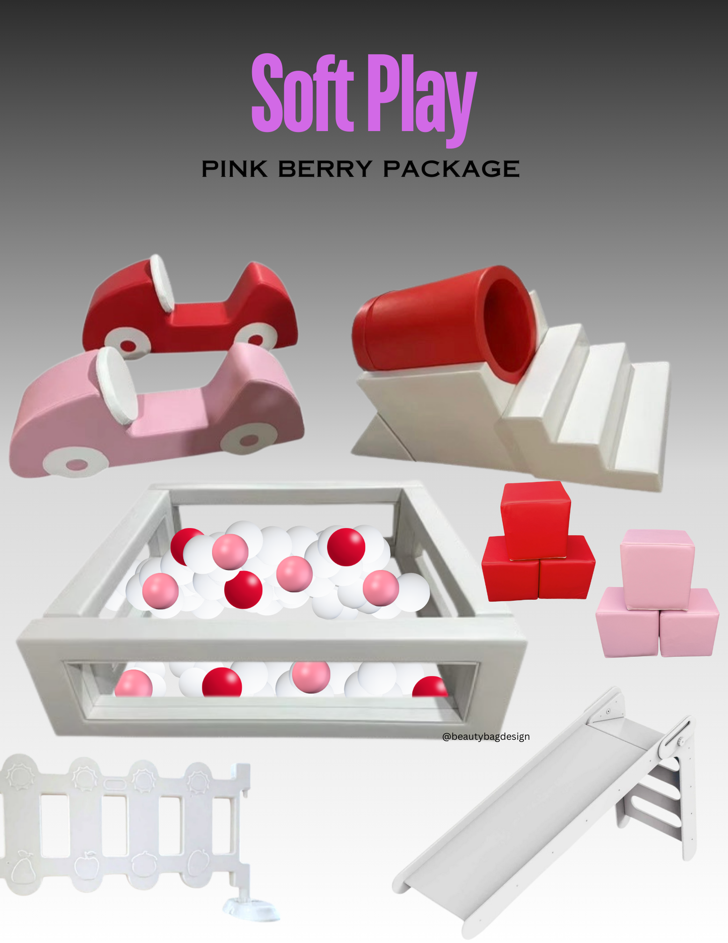 Pink Berry Soft Play Package Rental