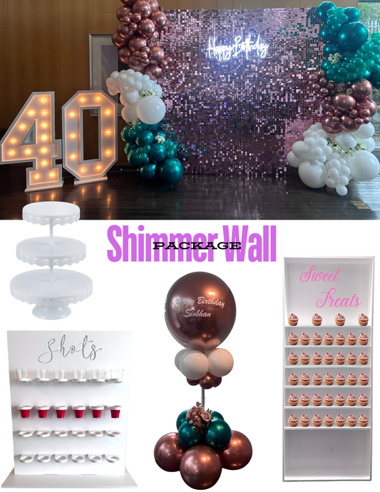 Shimmer Wall Party Rental Package