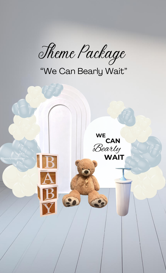 "We Can Bearly Wait" Theme RENTAL Package