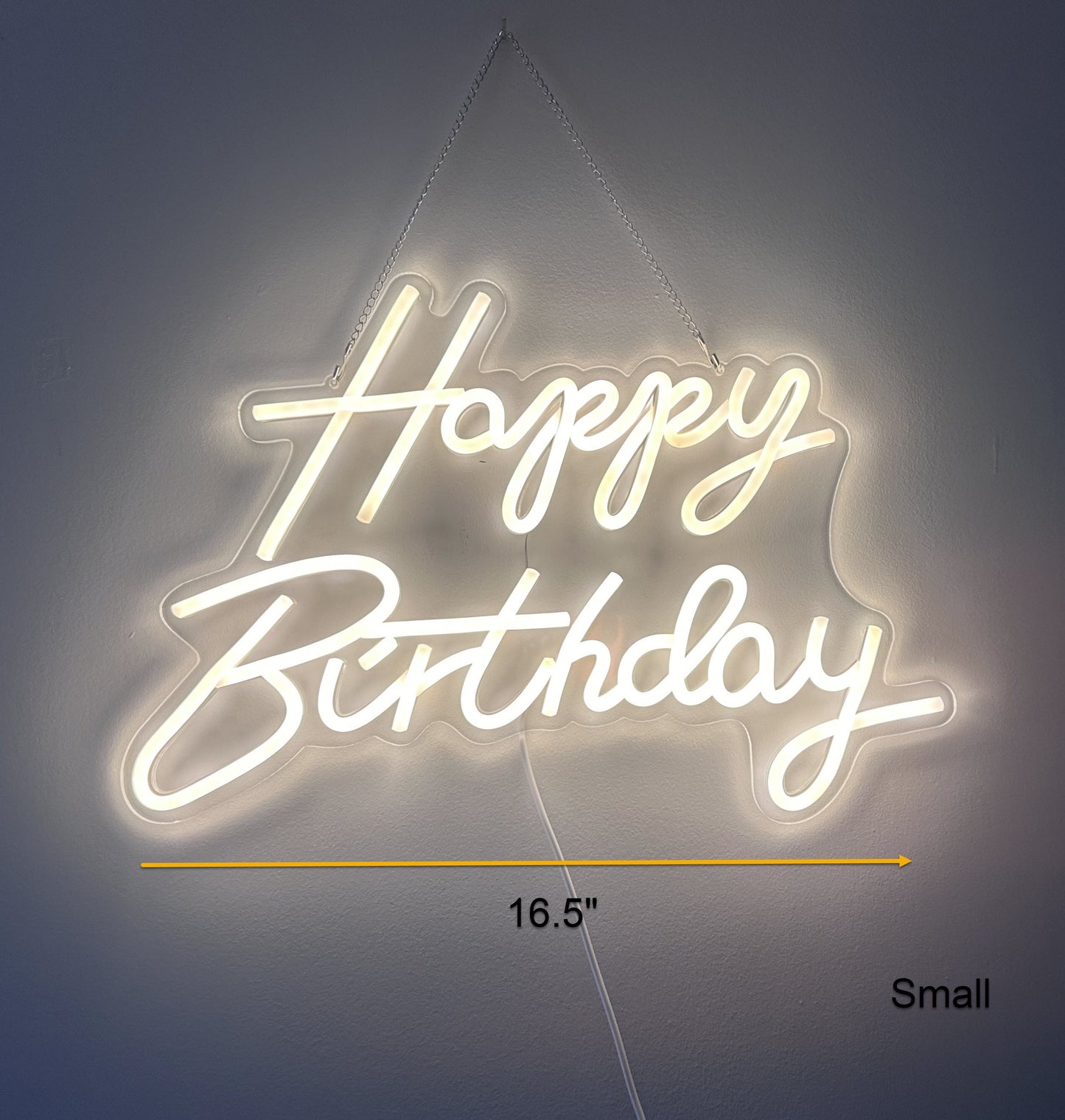 Happy Birthday Neon Sign RENTAL - Various Sizes
